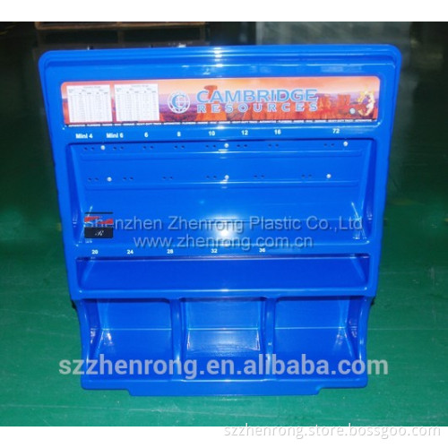 OEM design vacuum forming plastic display shelf